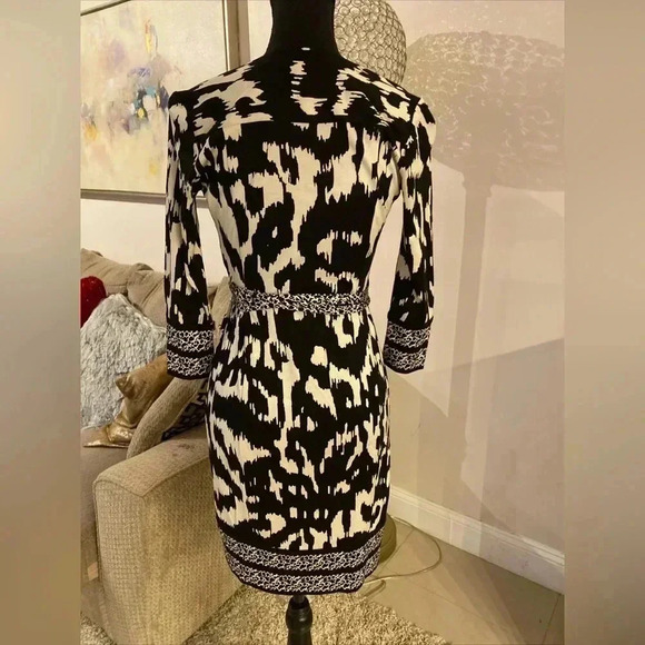 Diane von furstenberg wrap silk dress size 0 - Picture 3 of 7